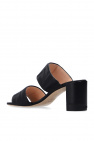 Fendi Leather mules with logo