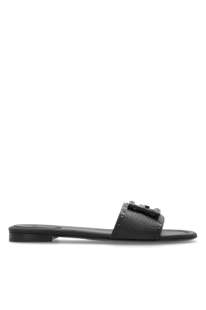 Leather slides `Baguette`