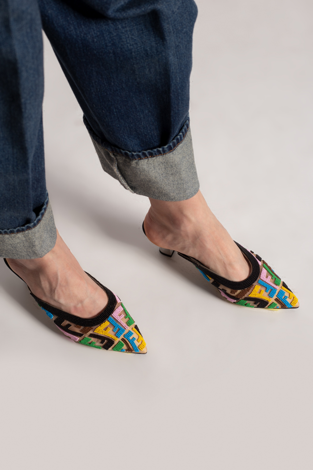 Fendi Pointed-toe mules