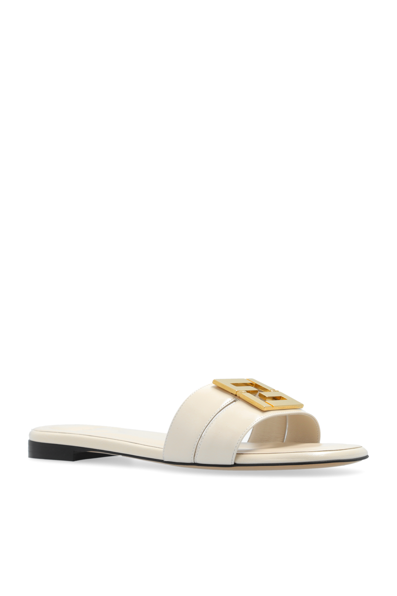 Fendi Leather 'Fold' Slides