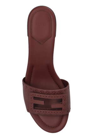 Fendi Leather heeled mules