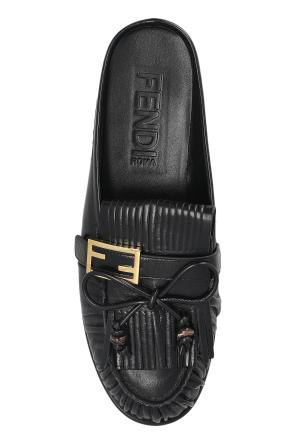 Fendi Skórzane klapki typu `loafers`