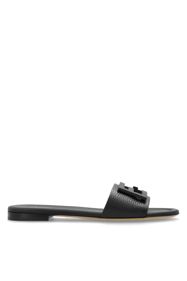 Leather slides od Fendi