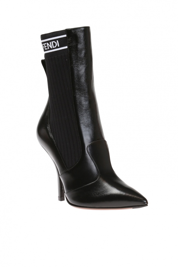 fendi sock heeled ankle boots