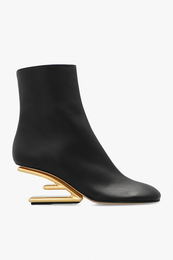 Fendi button-fastening ‘Faster’ heeled ankle boots