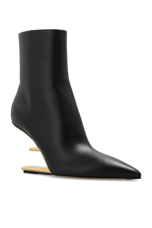 Fendi Leather ankle boots