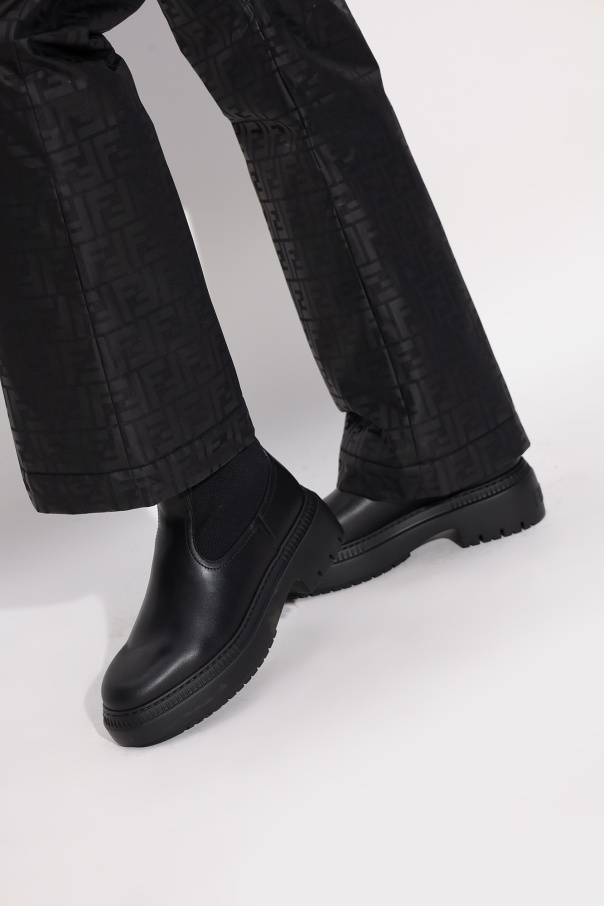 Fendi ‘Domino’ leather ankle boots