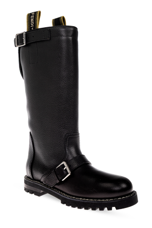 Fendi Cizme din piele ‘Commando’