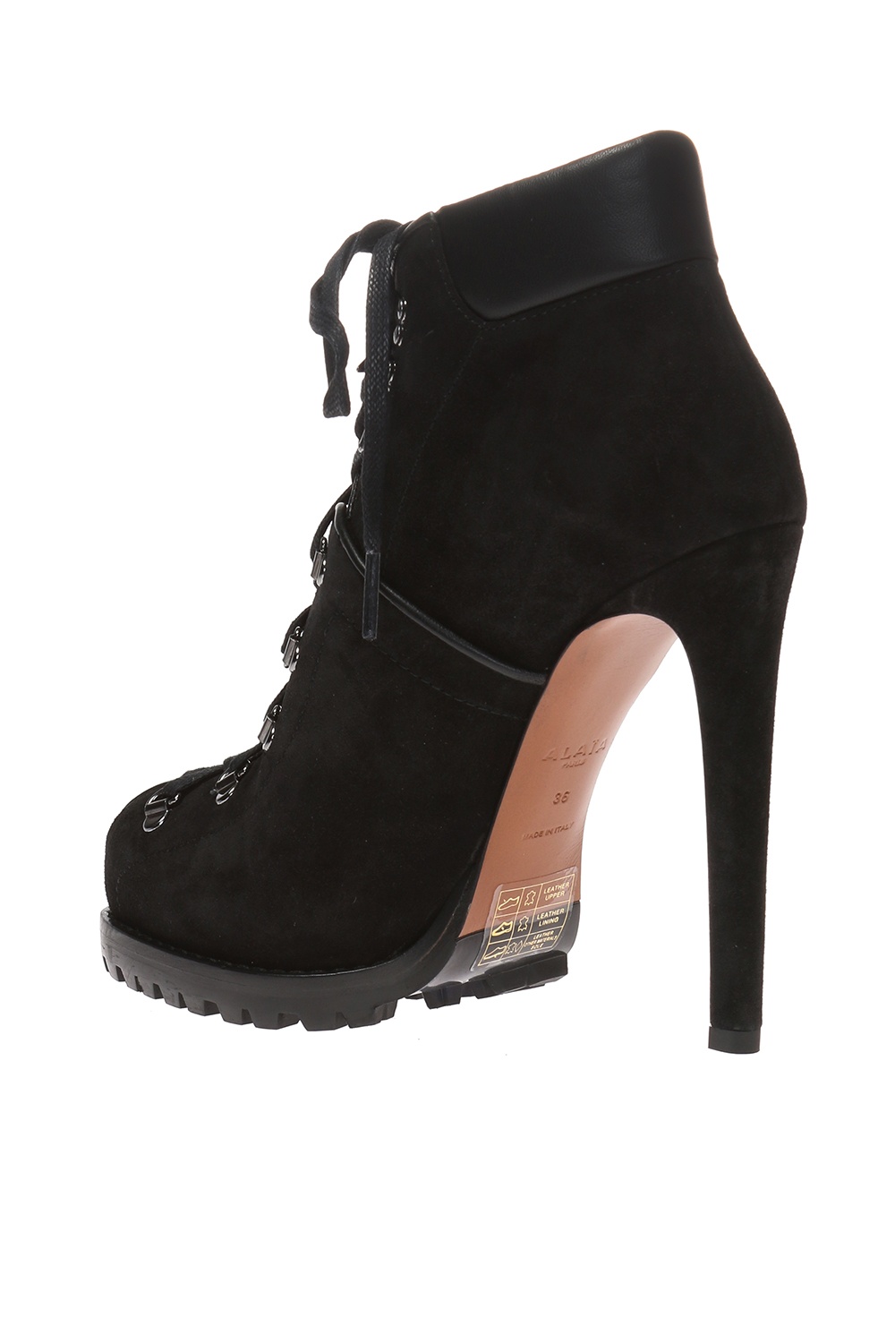 Alaia Lace-up heeled boots