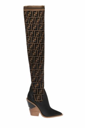 Thigh-high boots with sock od Fendi