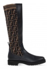 Fendi BLACK Boots with logo