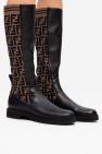 Fendi BLACK Boots with logo