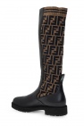Fendi BLACK Boots with logo