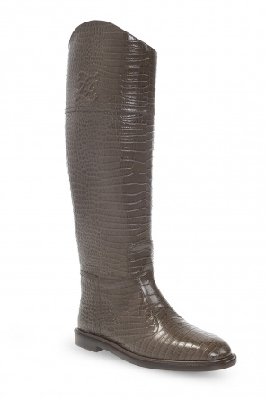fendi Textil Leather boots