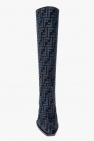 Fendi NAVY BLUE ‘Cut’ heeled boots