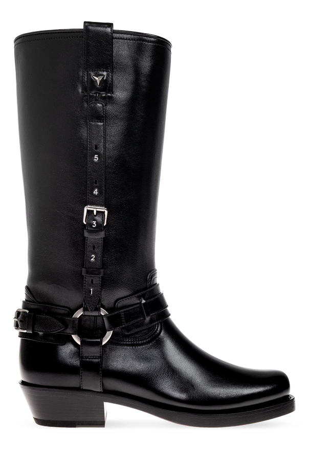 Leather Knee-High Boots ‘Hrabia’ od Fendi