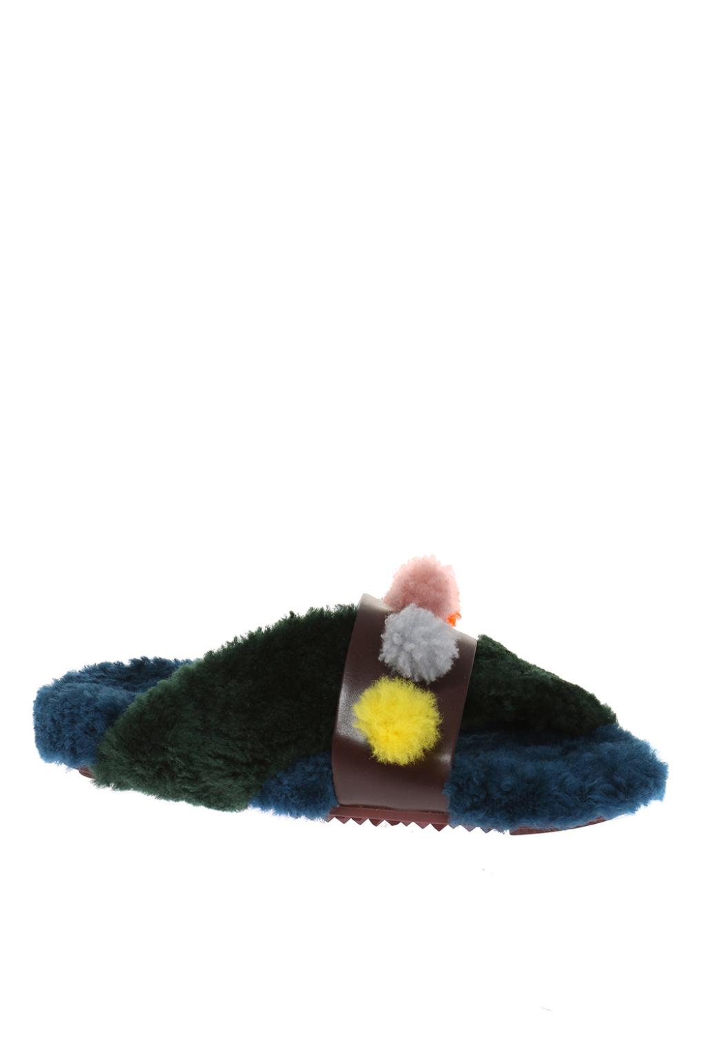 fendi fur slippers