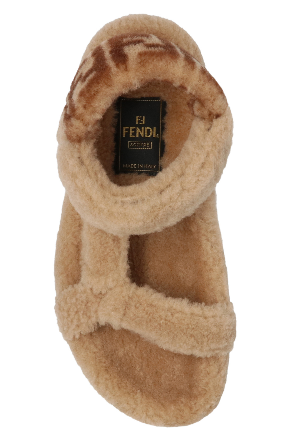 fendi panel ‘fendi panel Feel’ fur sandals