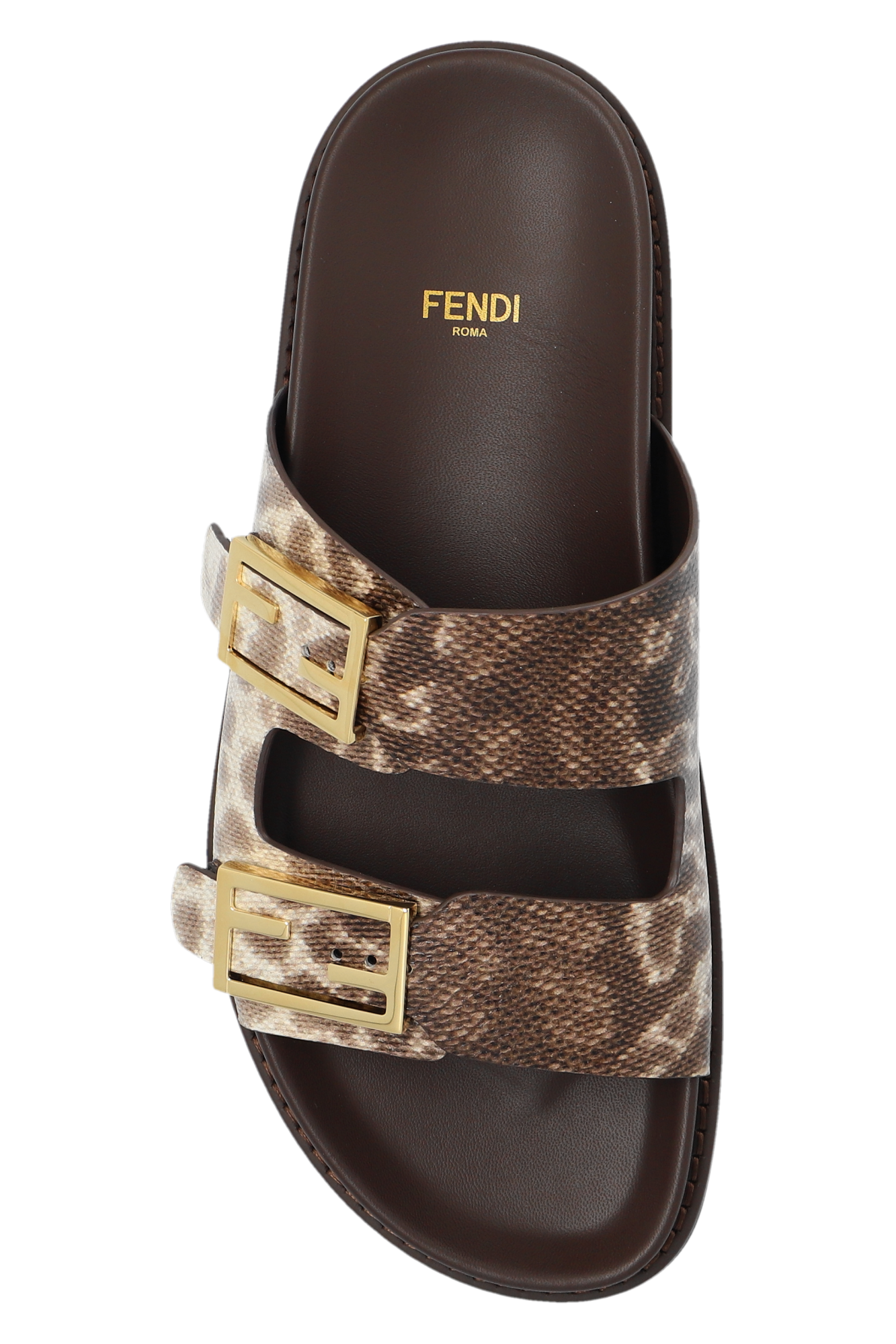 Fendi ‘Feel’ leather slides