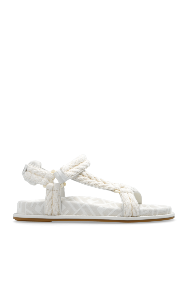 fendi logo-print Monogrammed sandals