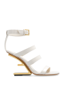 Fendi WHITE Heeled sandals 'Fendi First'