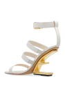Fendi WHITE Heeled sandals 'Fendi First'