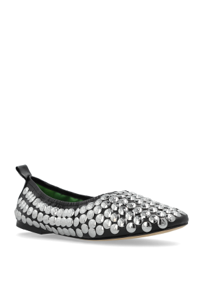 Tory Burch Bailarinas de cuero con tachuelas