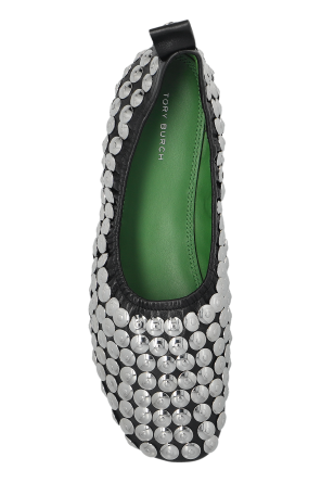 Tory Burch Bailarinas de cuero con tachuelas
