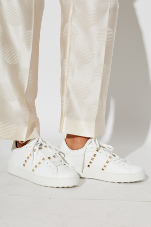 Valentino Garavani Leather sports shoes with studs