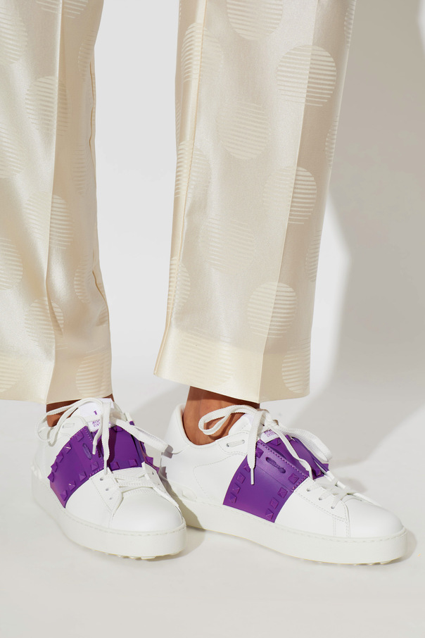 Valentino Garavani Leather sporty shoes with studs