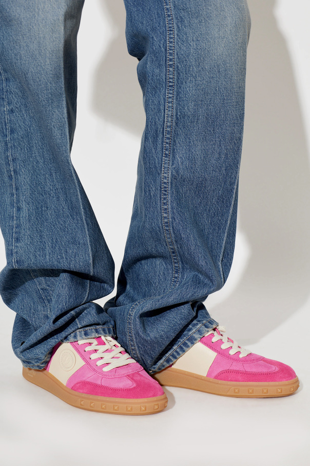 Valentino Garavani suede sports shoes with logo