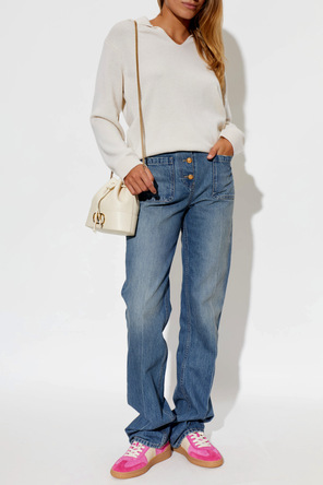 Valentino Garavani suede sports shoes with logo
