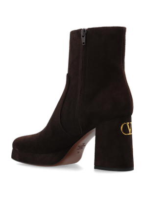 Valentino Garavani Suede platform ankle boots