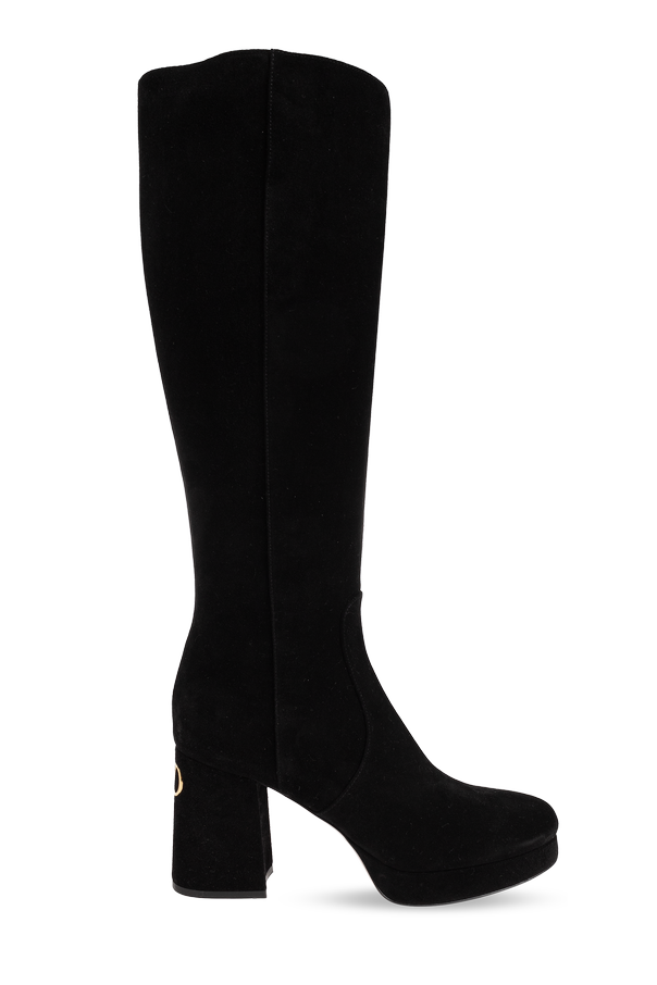 Suede platform boots od Valentino Garavani