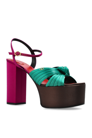 Valentino Garavani Satin platform sandals