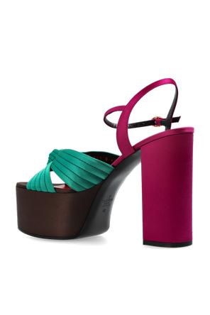 Valentino Garavani Satin platform sandals