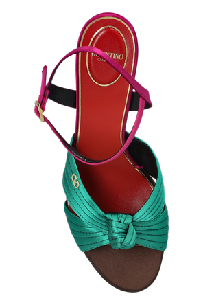 Valentino Garavani Satin platform sandals