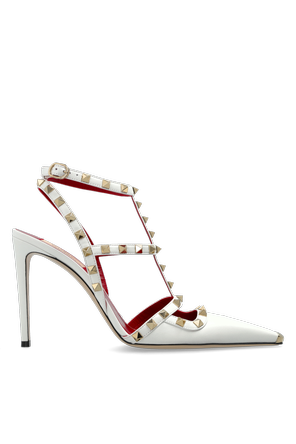 Leather heeled shoes