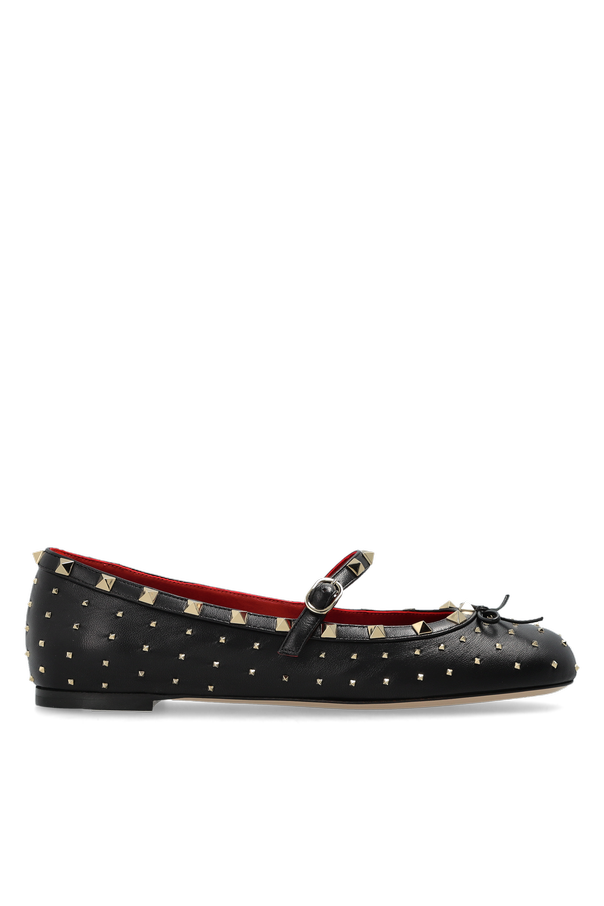 Leather ballerinas with studs od Valentino Garavani