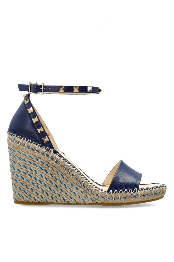 Leather wedge sandals od Valentino Garavani