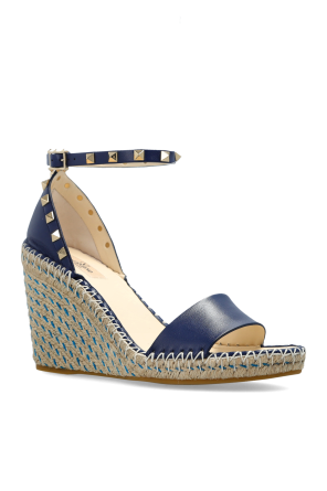 Valentino Garavani Leather wedge sandals