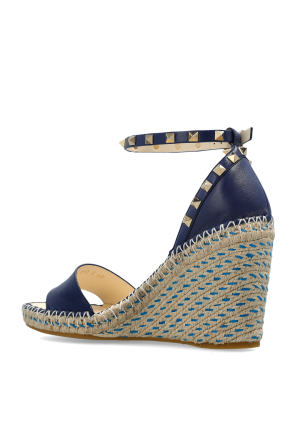 Valentino Garavani Leather wedge sandals