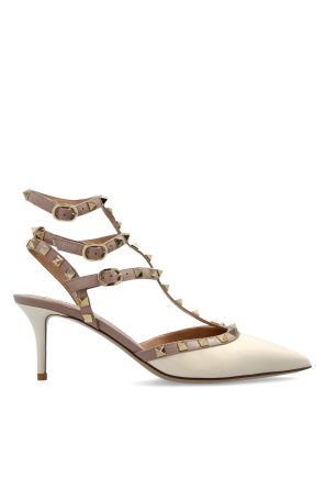 Heeled shoes with studs
