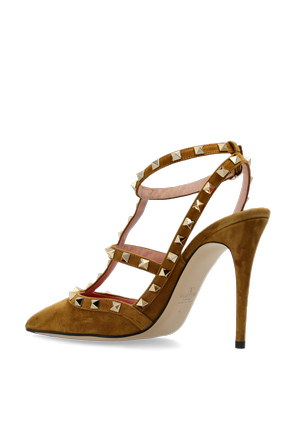 Valentino Garavani Zapatos de tacón de ante con tachuelas