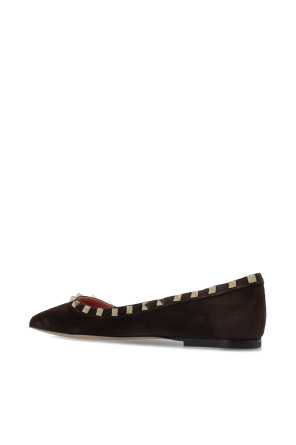 Valentino Garavani Wildleder-Ballerinas mit Nieten