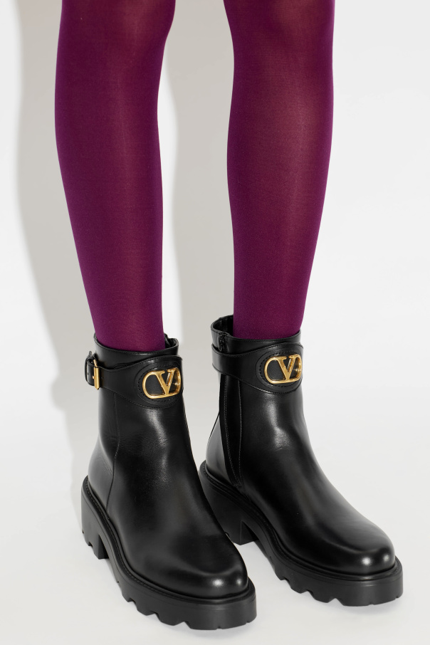 Valentino Garavani Lederstiefeletten