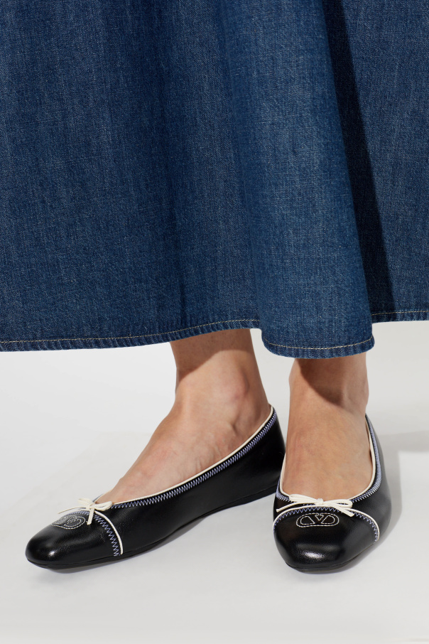 Valentino Garavani Leder-Ballerinas
