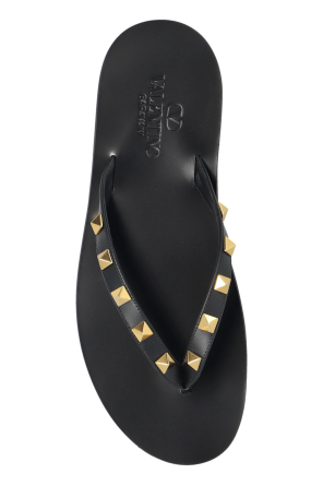 Valentino Garavani Leather slides with studs