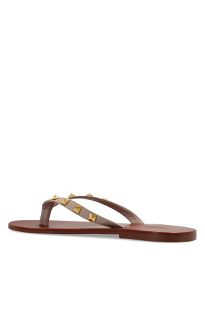 Valentino Garavani Leather slides with studs