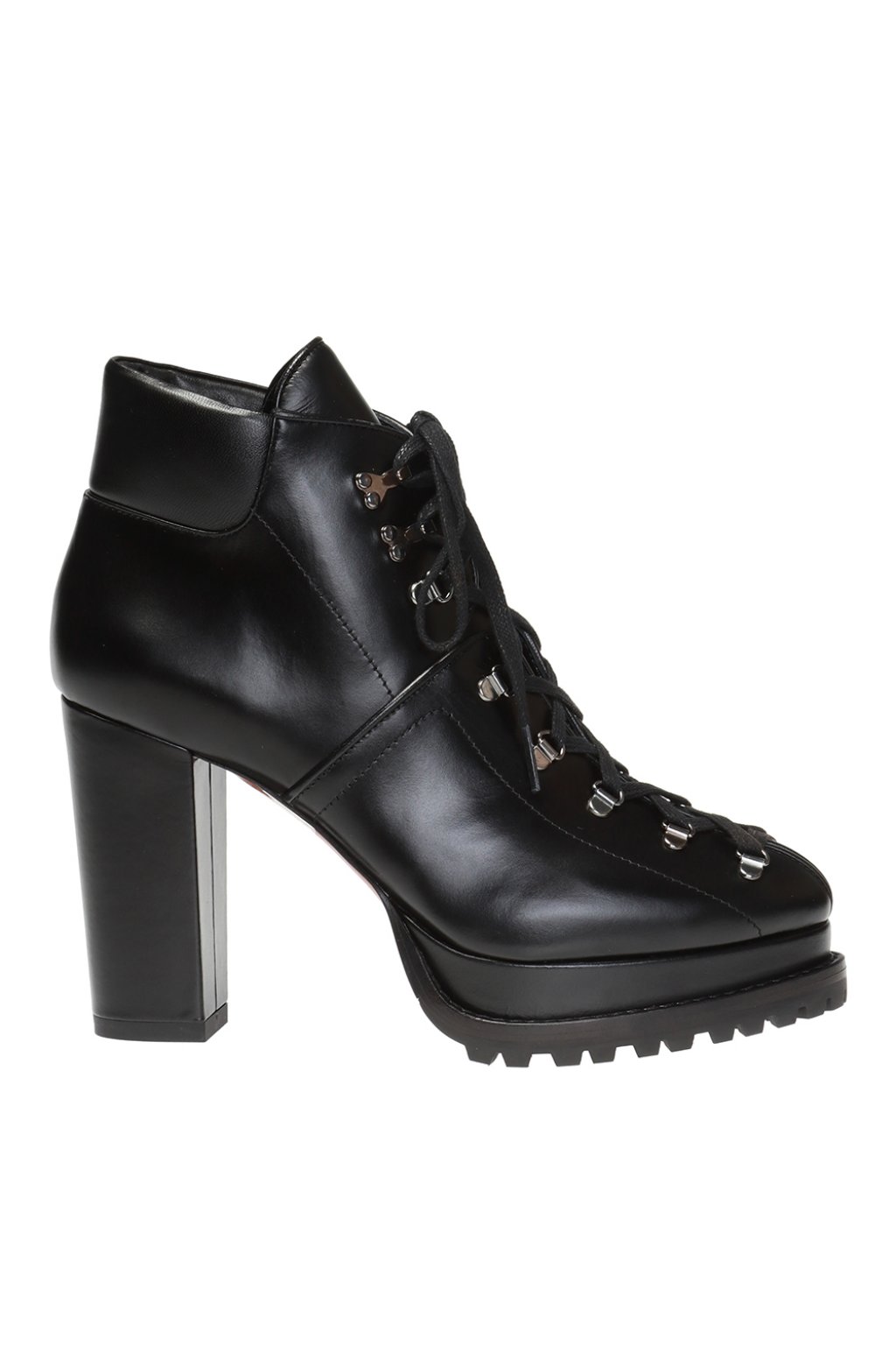 Alaia Platform ankle boots with stitching